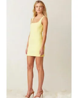 Bec & Bridge Gemma Mini Dress Banana Yellow Size AU 6 for rent on The Volte - image 2