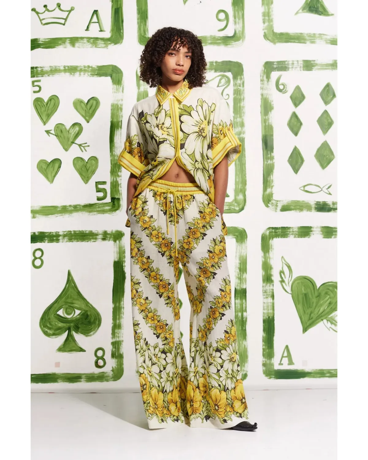 Alemais Gisela Shirt Size AU 8 and Pant Set Size 10 Print for rent on The Volte - main image