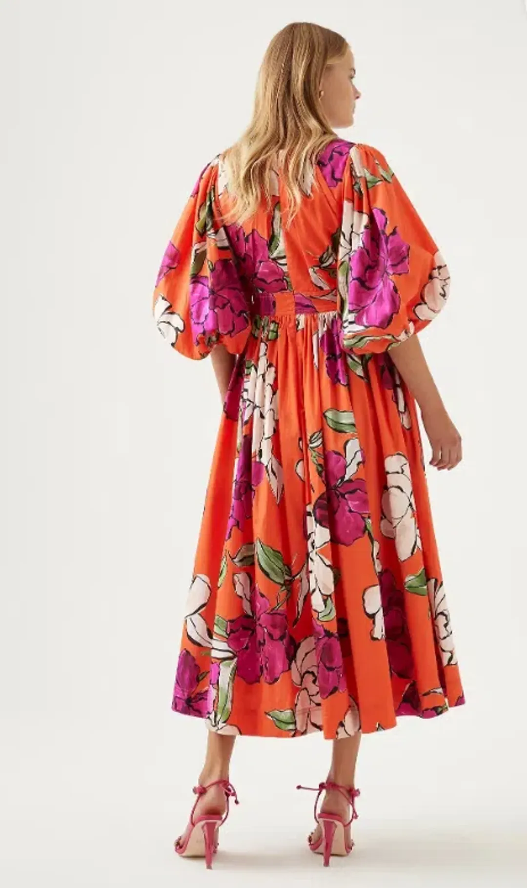 Aje Marlene Midi Dress Floral Size 8 for rent on The Volte - main image