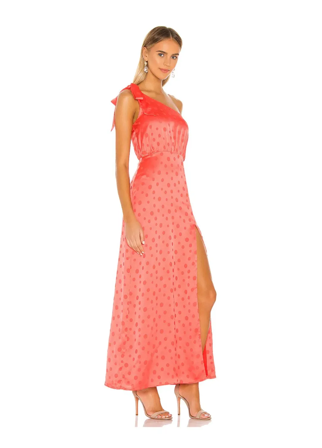 Privacy Please Blake Maxi Dress Hot Coral Size 8 for rent on The Volte - main image
