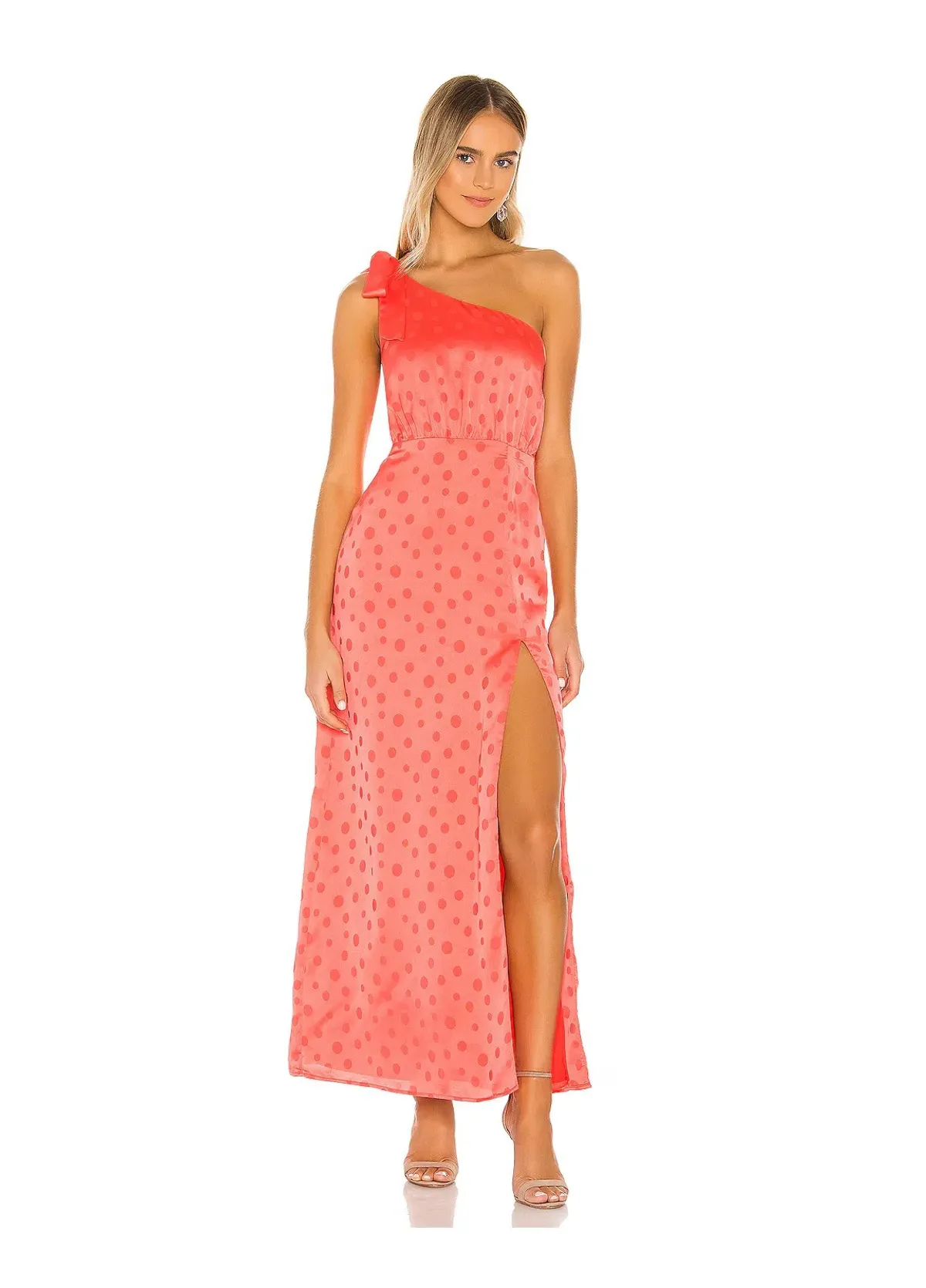 Privacy Please Blake Maxi Dress Hot Coral Size 8 for rent on The Volte - main image