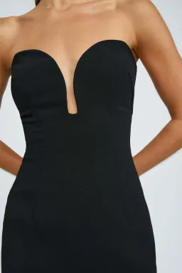 By Johnny Ginny Scoop Split Midi Dress Black Size 8 for rent on The Volte - image 5