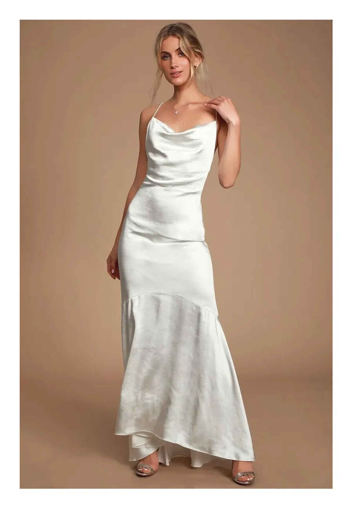 Elliatt Aisle Maxi Dress White Size 8 for rent on The Volte - main image