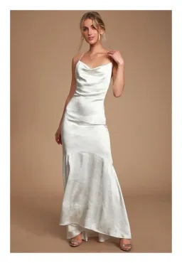 Elliatt Aisle Maxi Dress White Size 8 for rent on The Volte - image 1