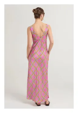 Steele Eadie Dress Pink Check Size 8 for rent on The Volte - image 3