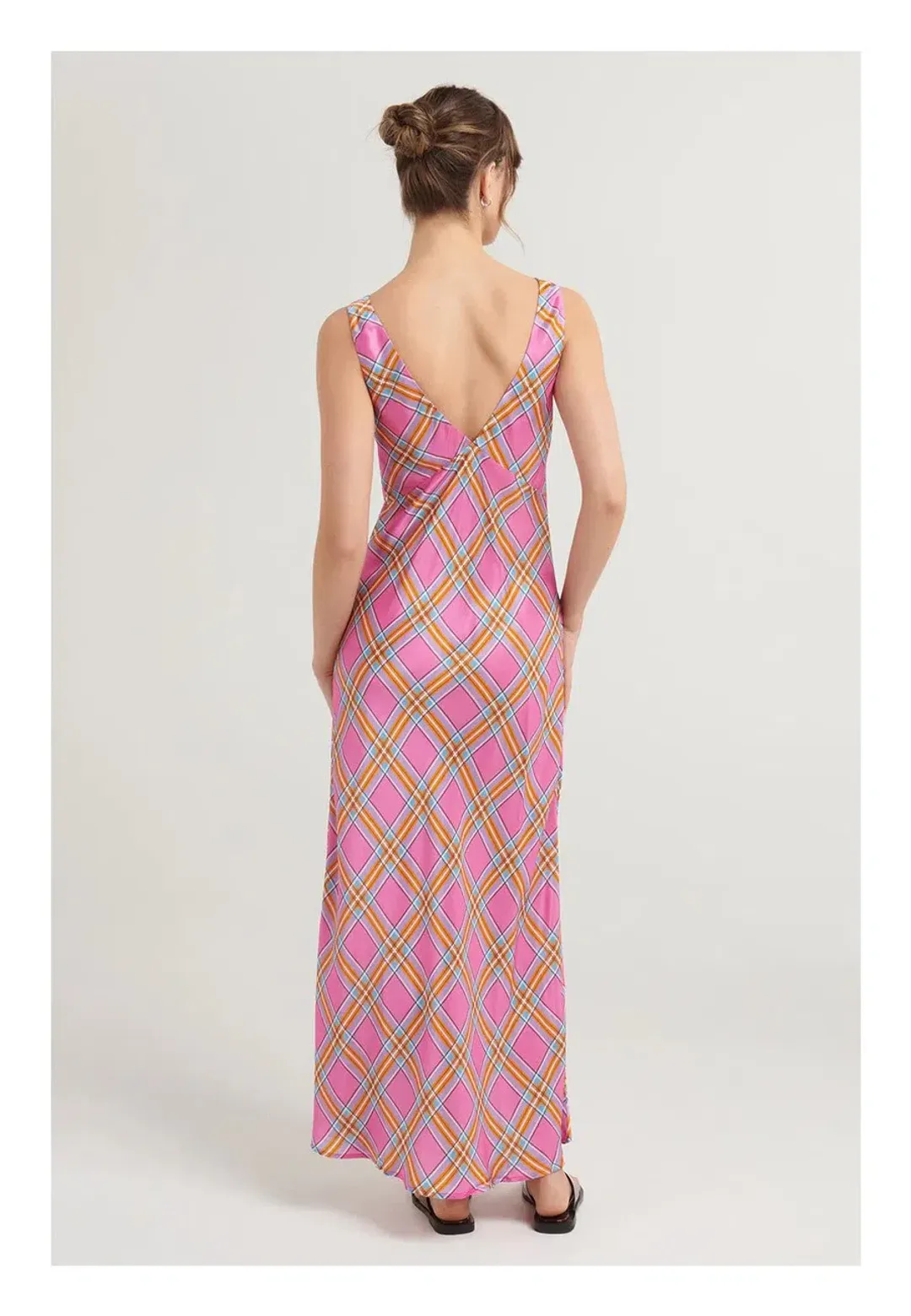Steele Eadie Dress Pink Check Size 14 for rent on The Volte - main image