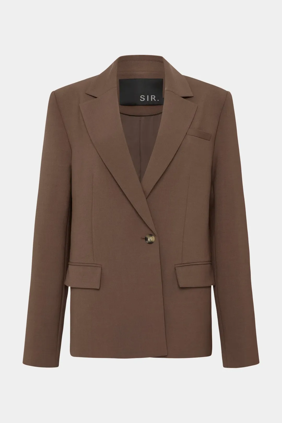 Sir the Label Bromley Tailored Blazer, Mini Skirt and Bodice Set Chocolate Size AU 8 for rent on The Volte - main image