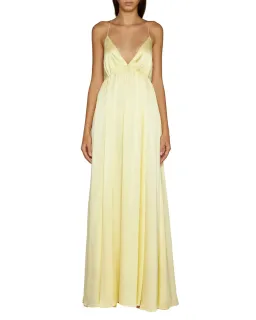 Zimmermann V-Neck Gathered Slip Dress Butter Size 1 / AU 10 for rent on The Volte - image 1