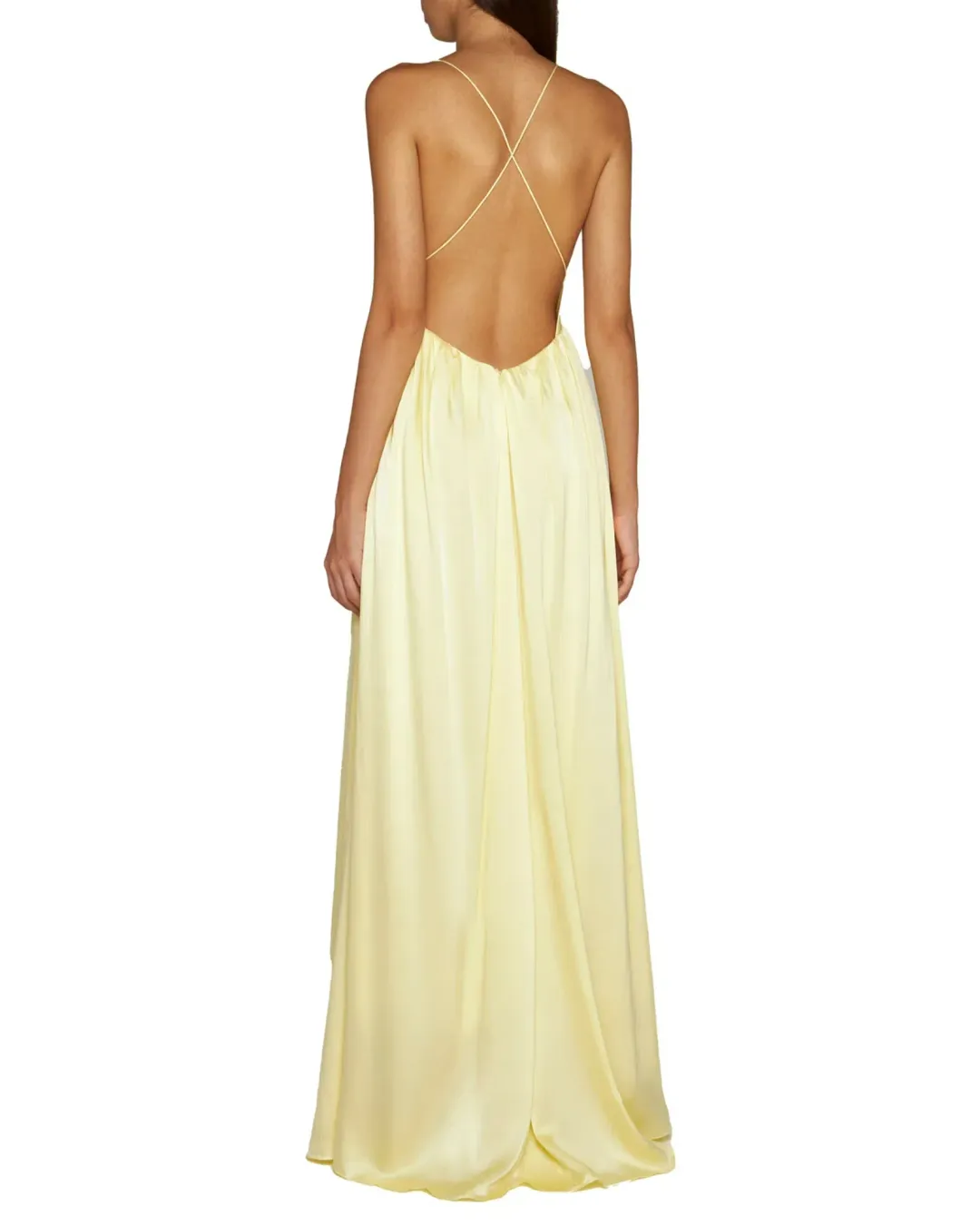 Zimmermann V-Neck Gathered Slip Dress Butter Size 1 / AU 10 for rent on The Volte - main image