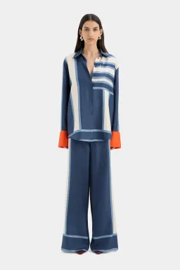 Sir The Label Dazed Shirt Size 0 / AU 6 and Belted Pant Size 2 / AU 10 in Studio Print for rent on The Volte - image 1