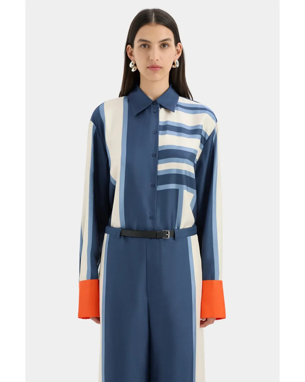 Sir The Label Dazed Shirt Size 0/Au 6 and Relaxed Pant Size 2/Au 10 Set Studio Print - Image 2