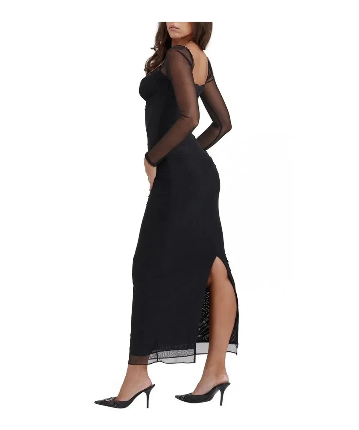 House of CB Katarina Maxi Dress Black Size 10 - Image 2