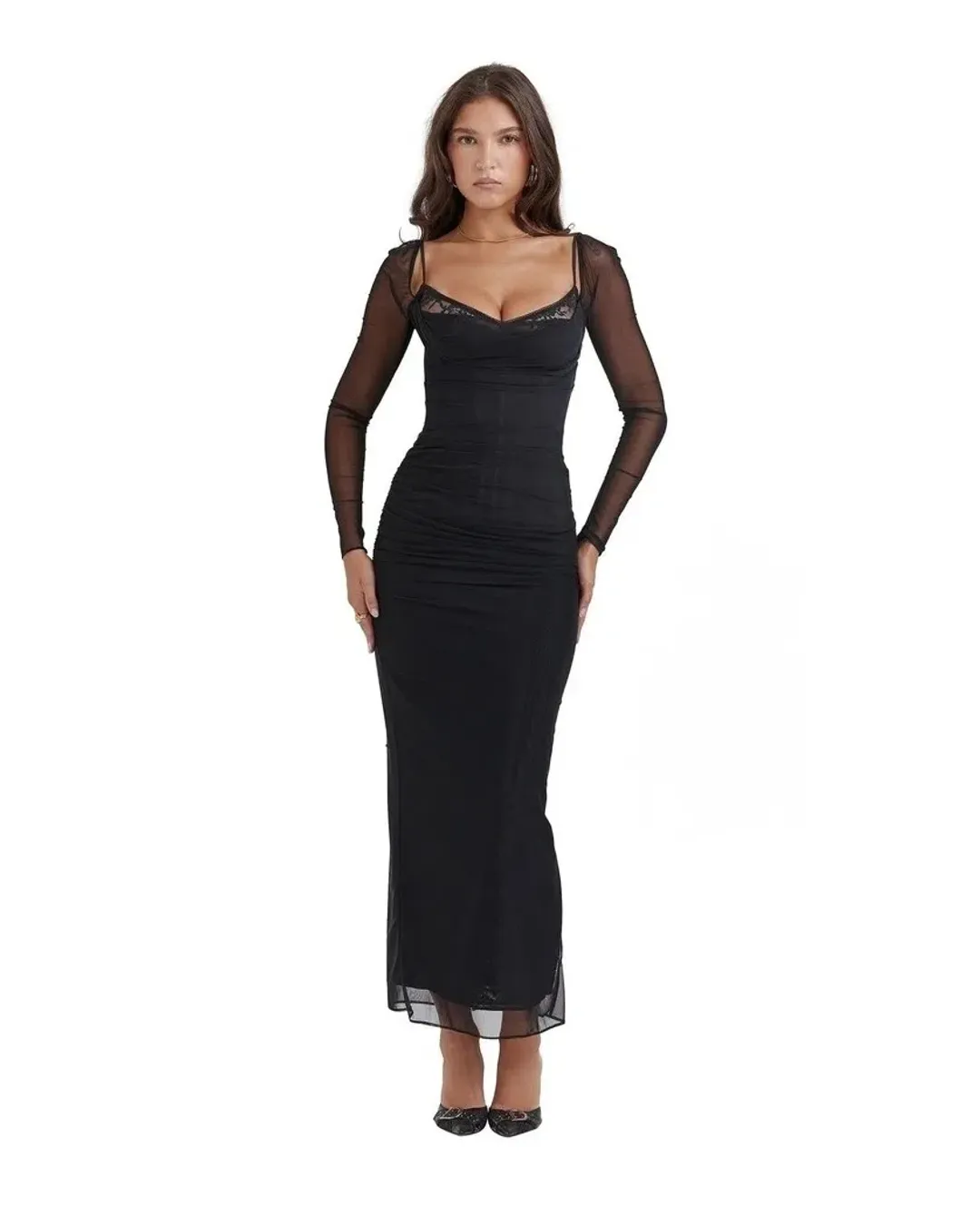 House of CB Katarina Maxi Dress Black Size 10 for rent on The Volte - main image