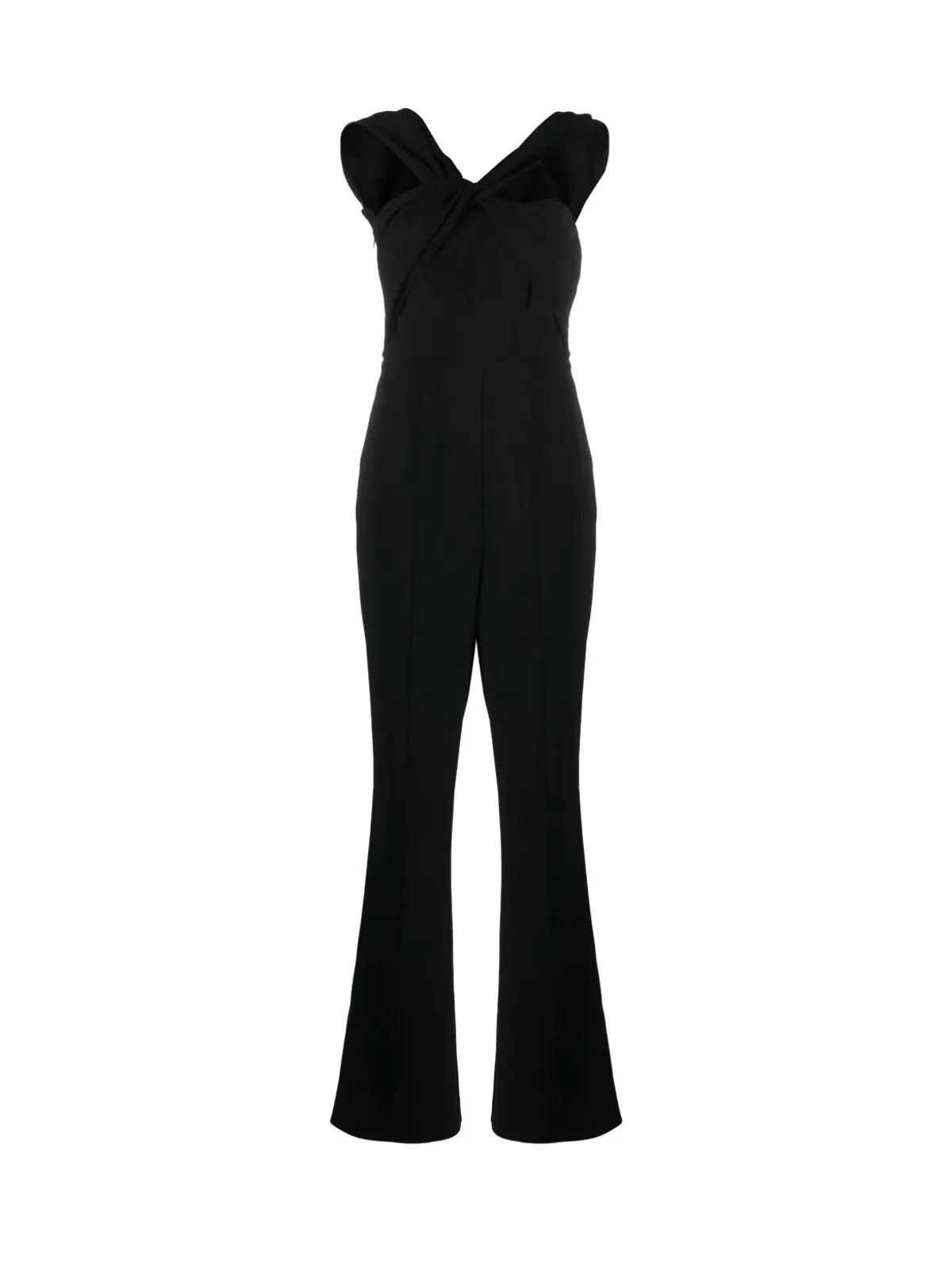 Roland Mouret Asymmetric Twist Stretch Cady Jumpsuit Size 8 - Image 4