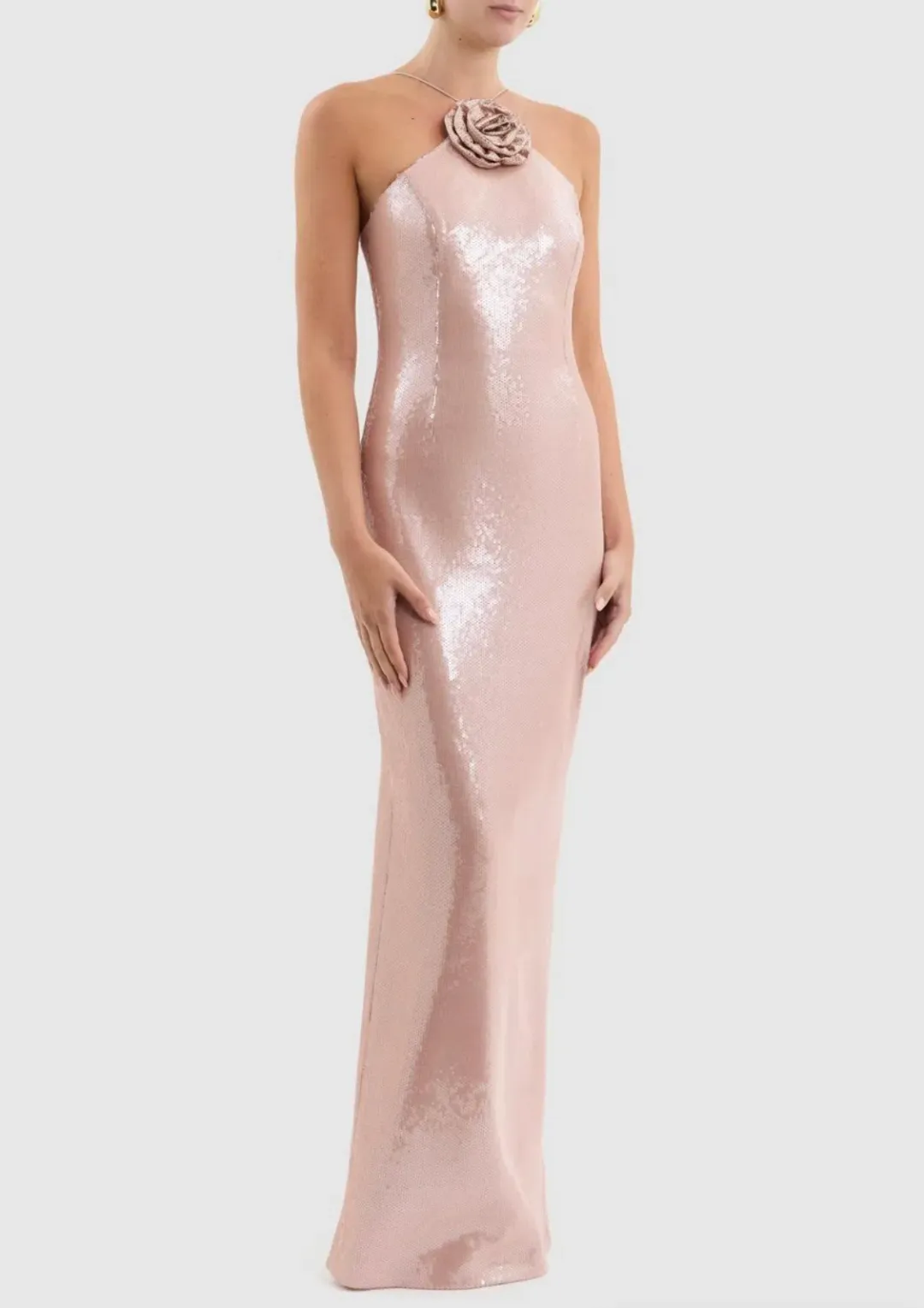 Rebecca Vallance Paige Gown Champagne Size 6 for rent on The Volte - main image