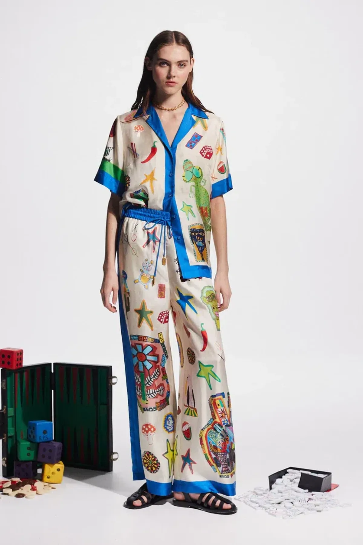 Alemais Rollers Shirt and Pants Set Size 6 - Image 1