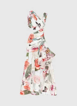 Leo Lin Tyler Asymmetric Gown Floral Size 6 for rent on The Volte - image 1