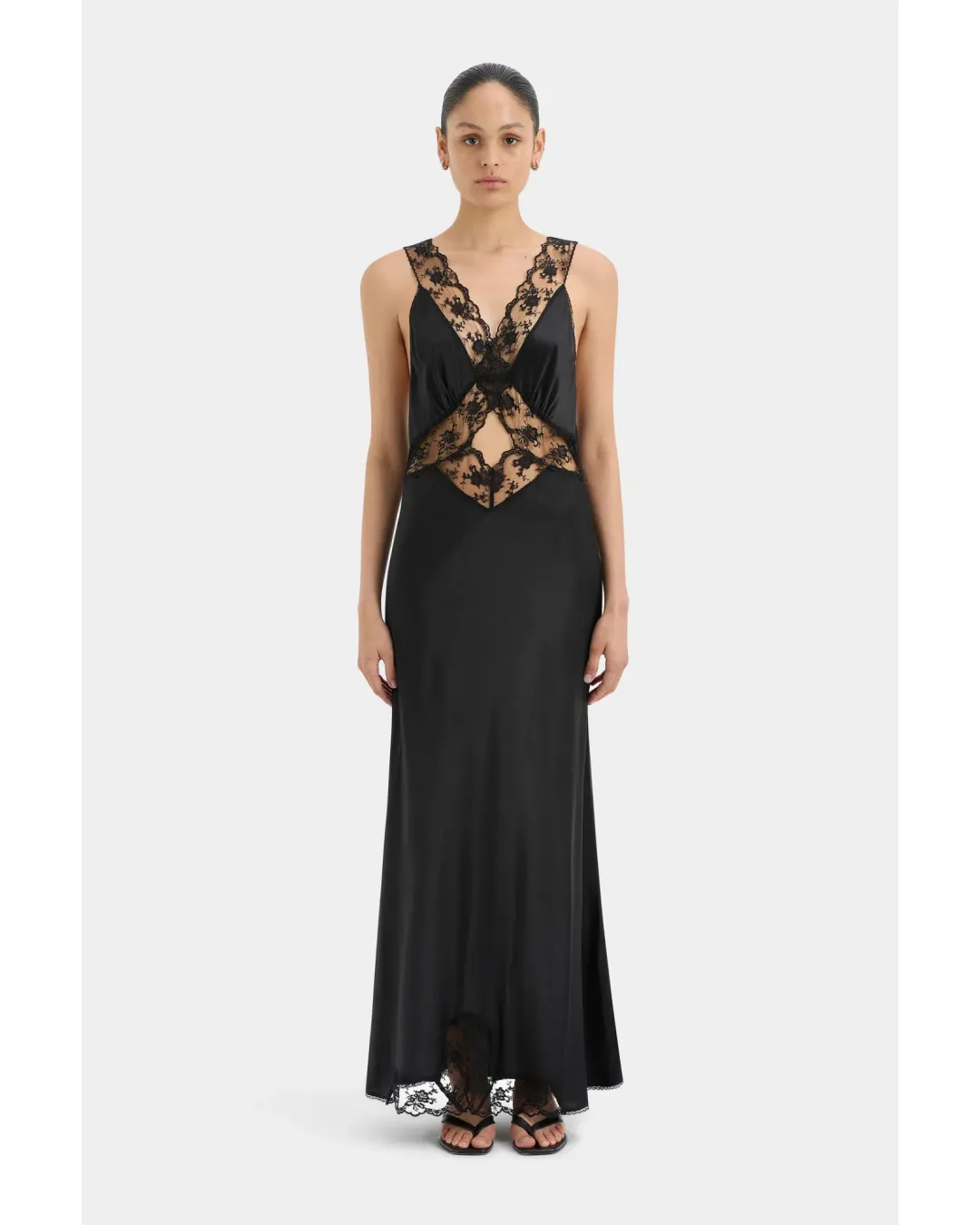 Sir The Label Aries Cut Out Gown Black Size 1 / AU 8 for rent on The Volte - main image