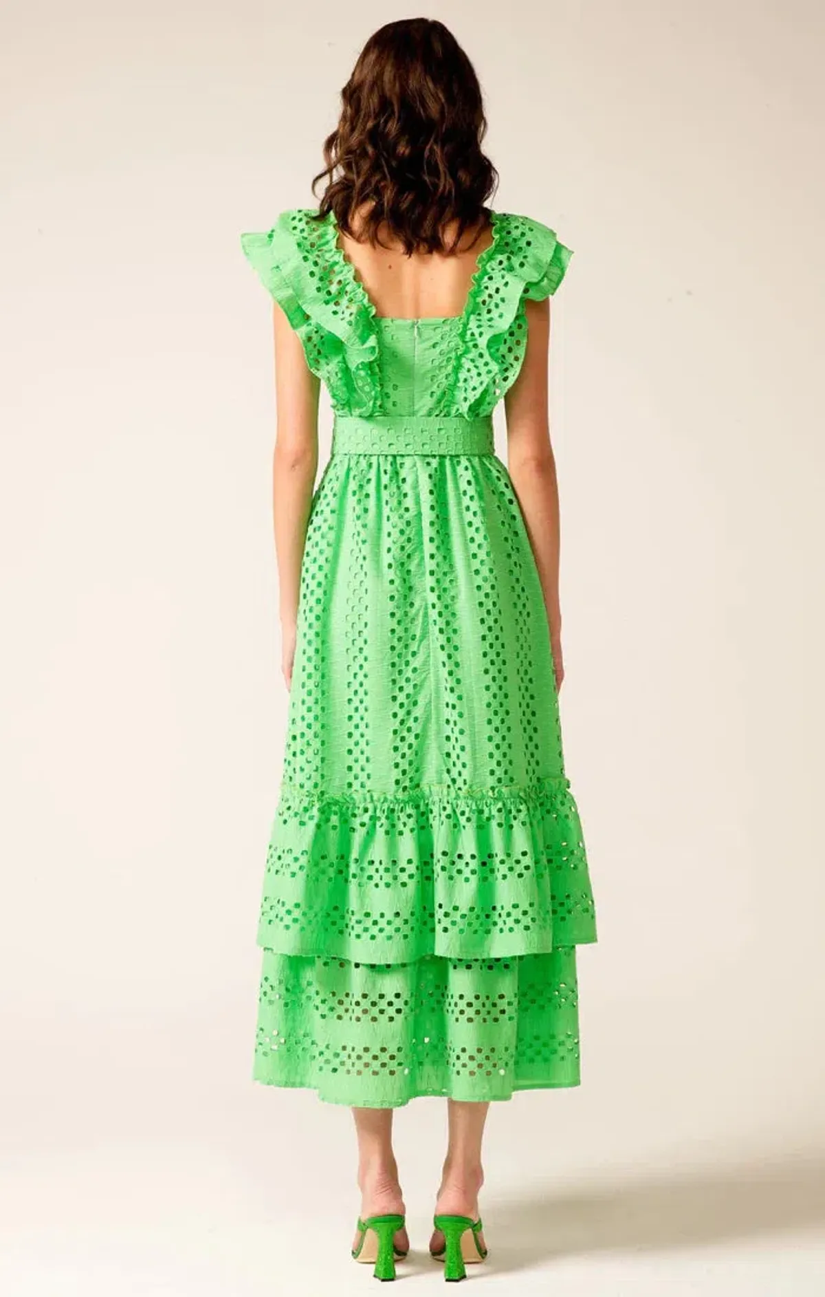 Sacha Drake Waikiki Midi Beach Dress Green Size 14 - Image 2