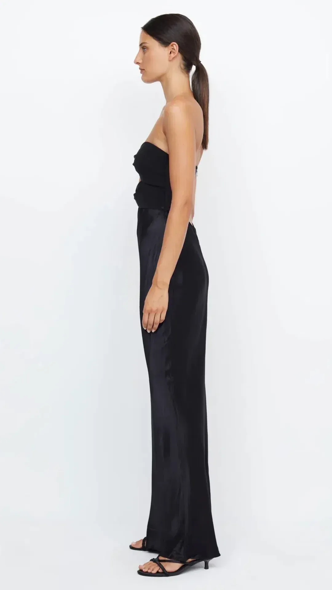 Bec & Bridge Halle Strapless Dress Black Size 8 for rent on The Volte - main image
