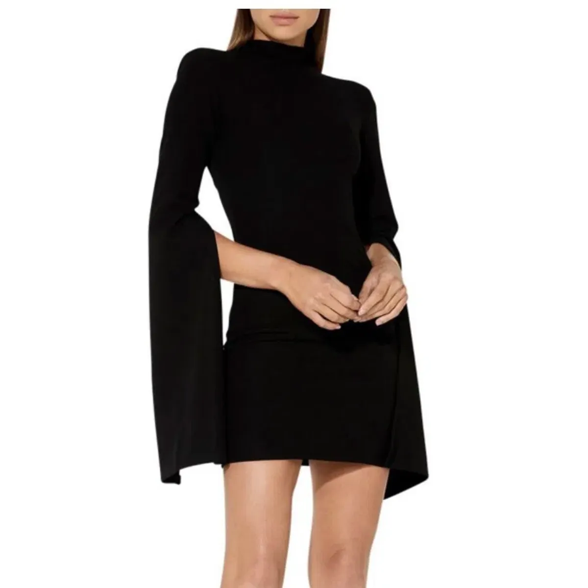 Mossman The Sense Of Mystery Mini Dress Black Size 10 - Image 4