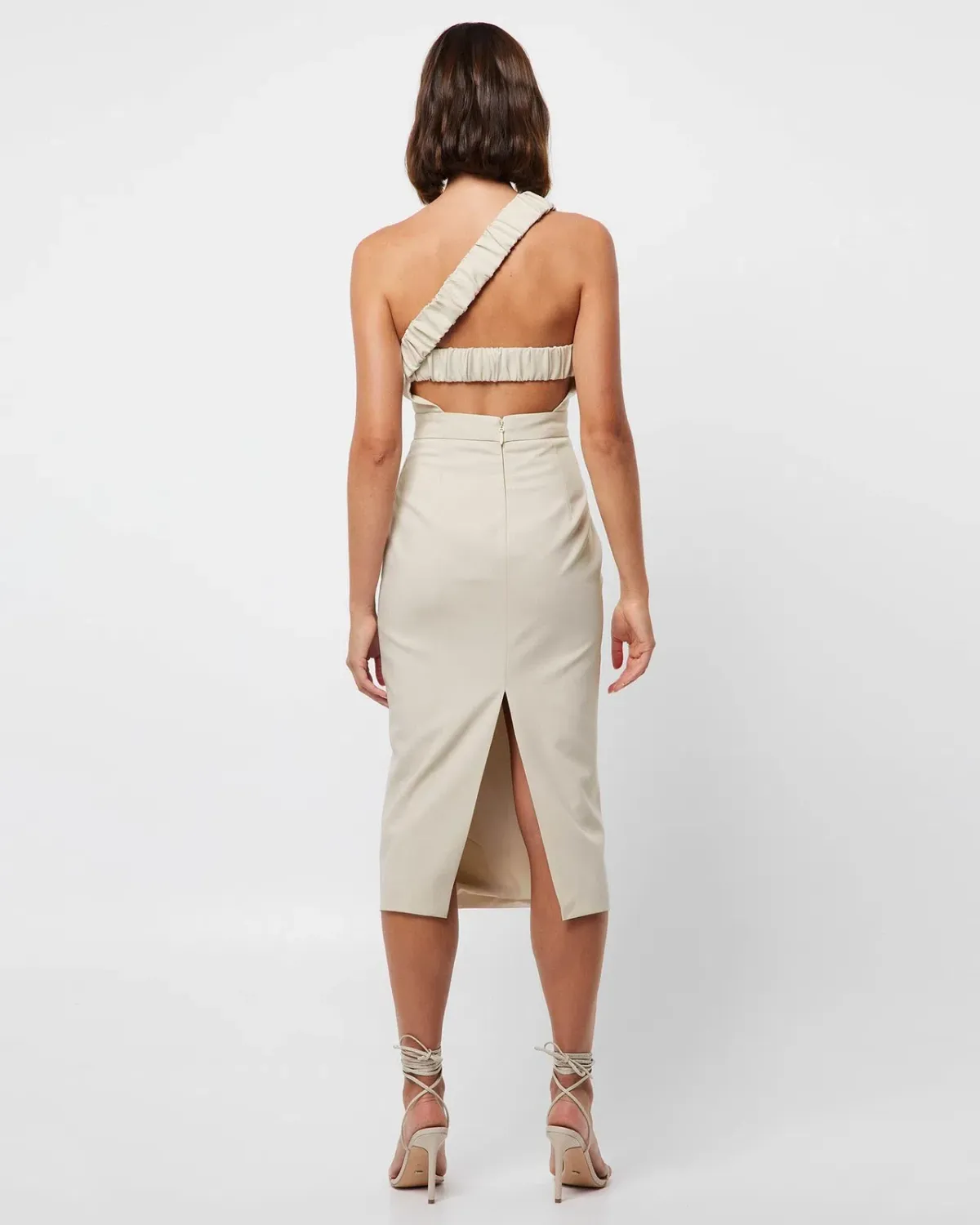 Mossman Spectrum Midi Dress Natural Size 8 - Image 2