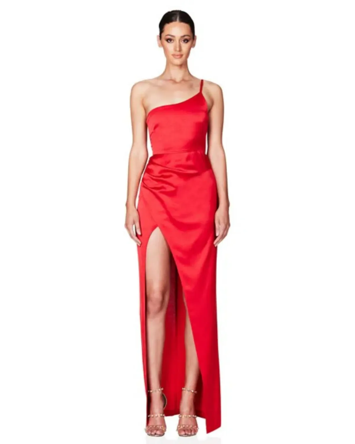 Love Nookie Grace One Shoulder Gown in Fire Size AU 10 - Image 1