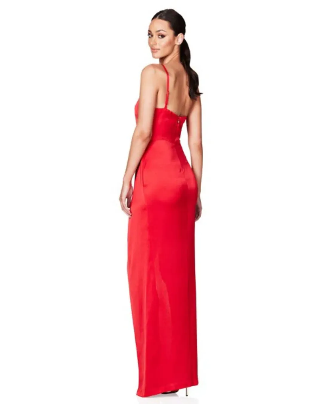 Love Nookie Grace One Shoulder Gown in Fire Size AU 10 for rent on The Volte - main image