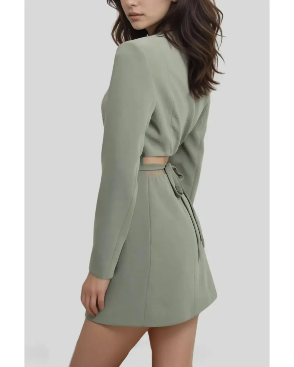 Kookai Alpha Suit Dress Agave Green Size AU 6 - Image 2