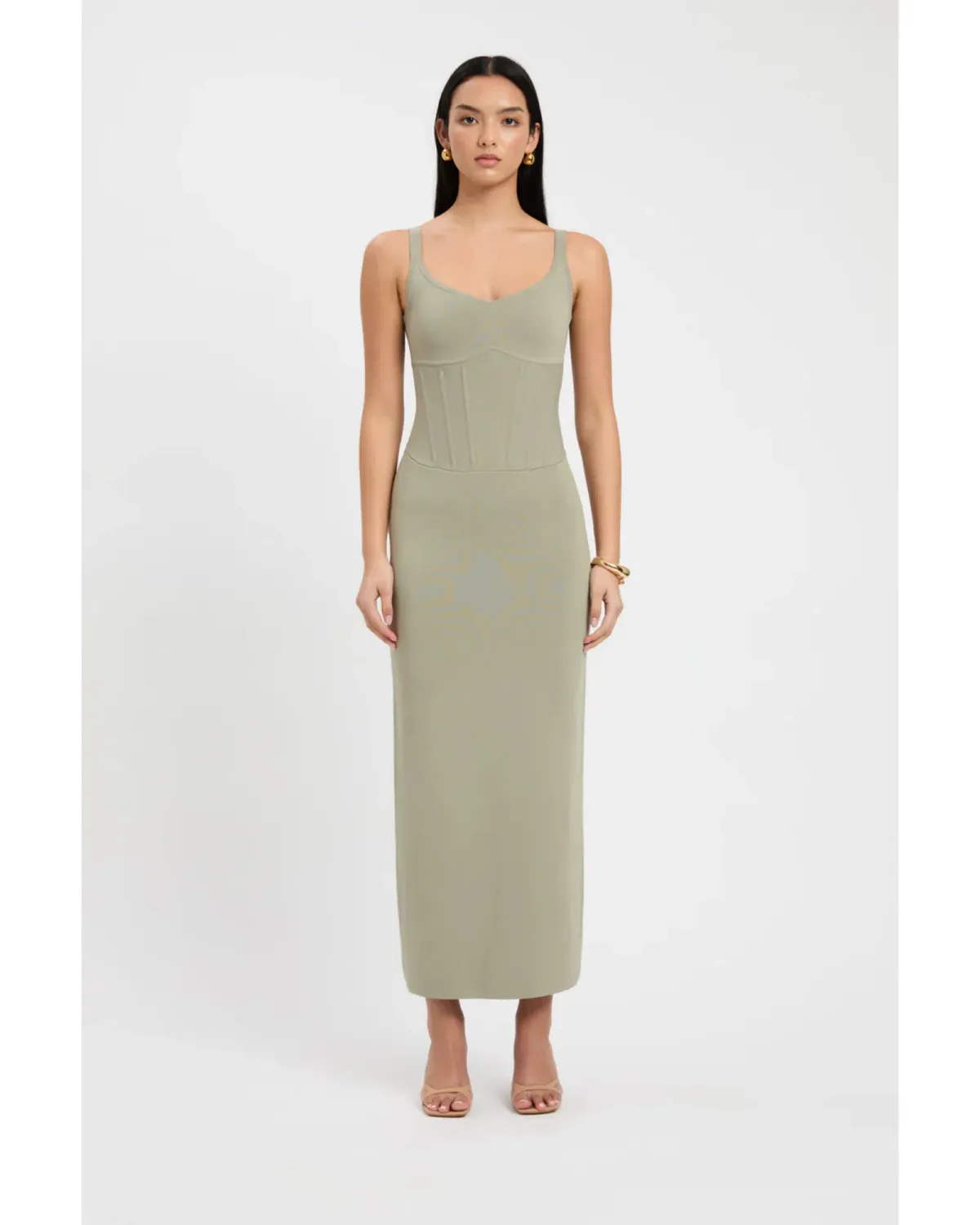 Kookai April Corset Dress Sage Size AU 12 - Image 1