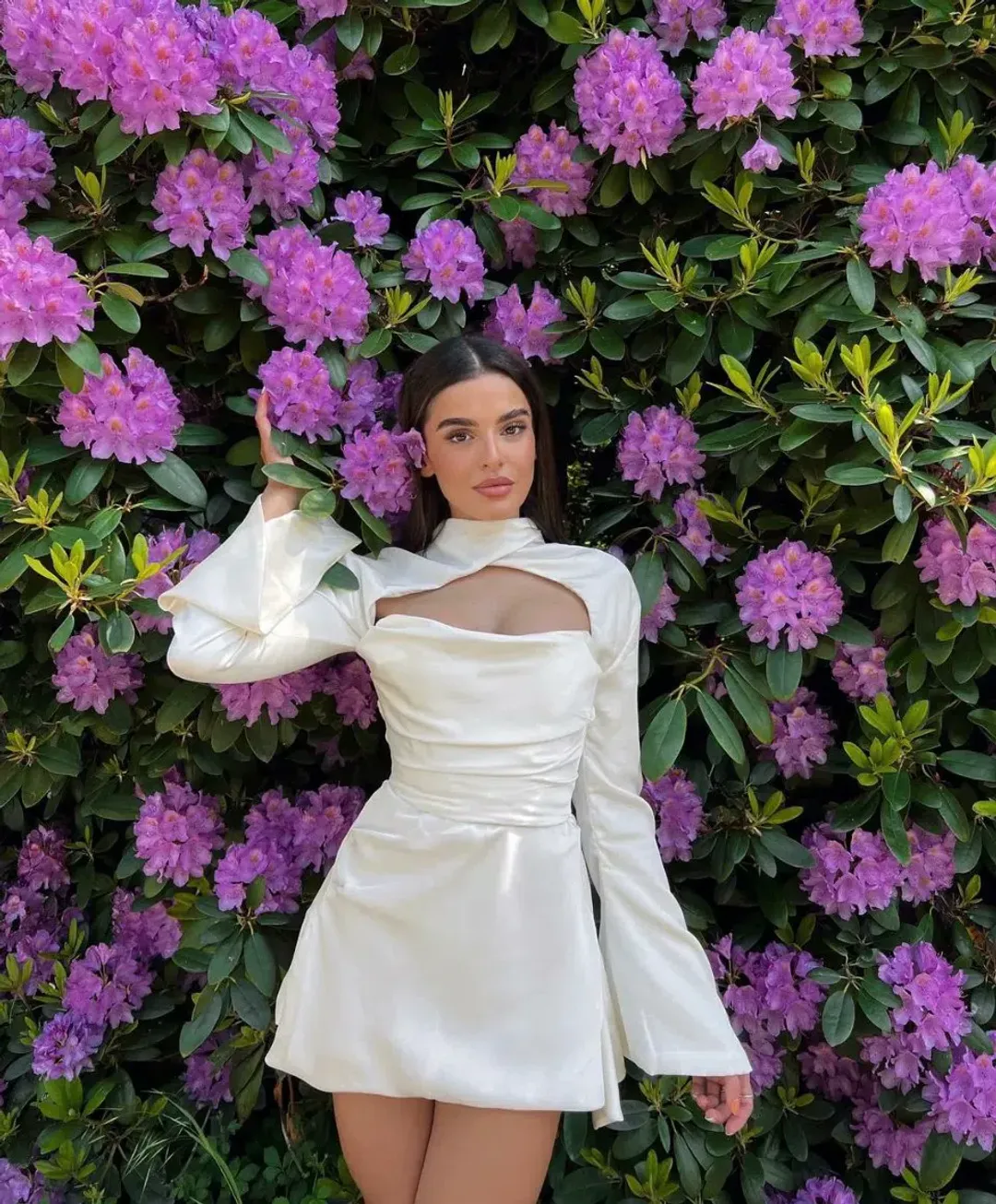 House Of CB Toira Long Sleeve Dress White Size S / AU 8 for rent on The Volte - main image