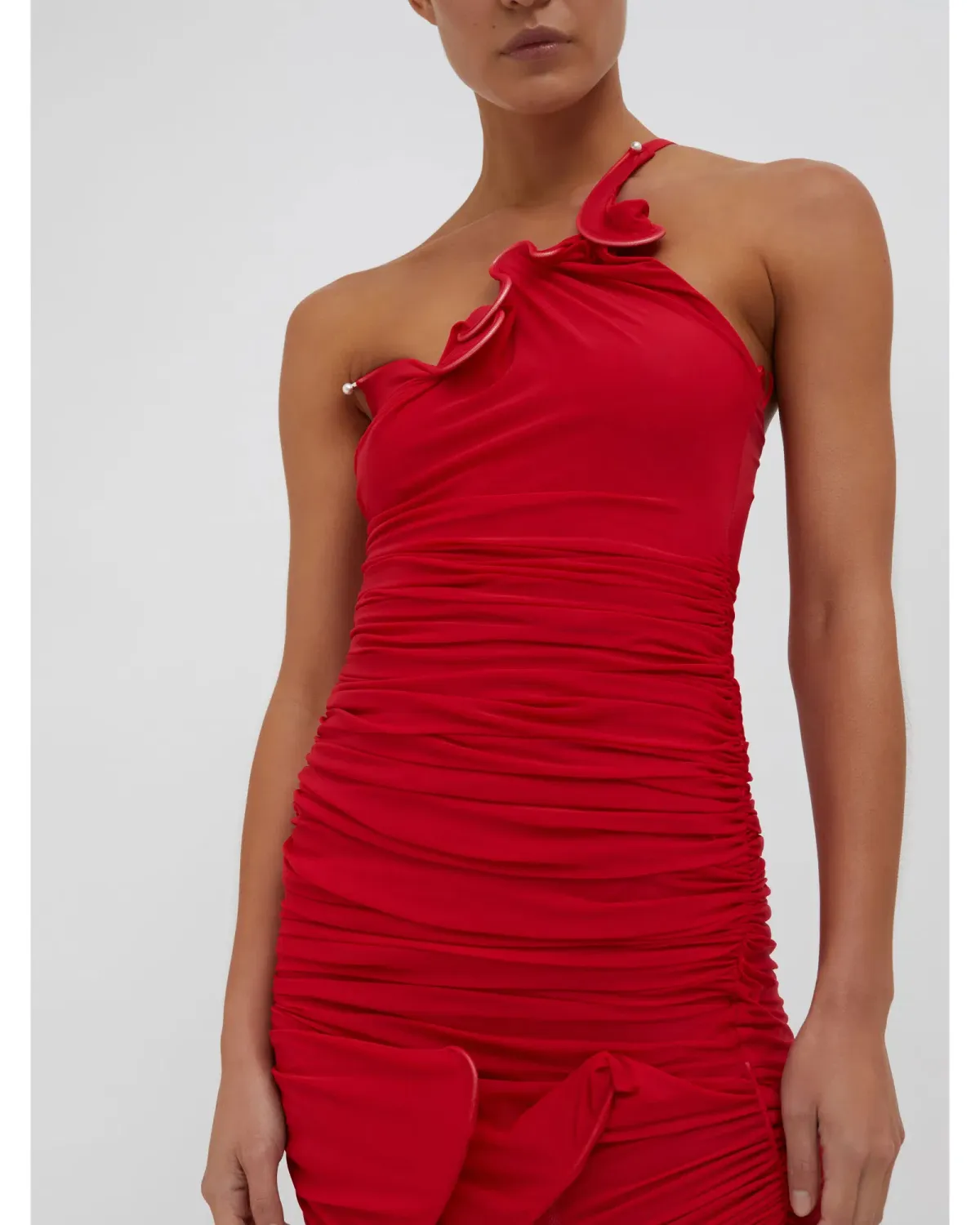 Christopher Esber Venus Looped Cami Dress Cherry Size AU 6 - Image 2