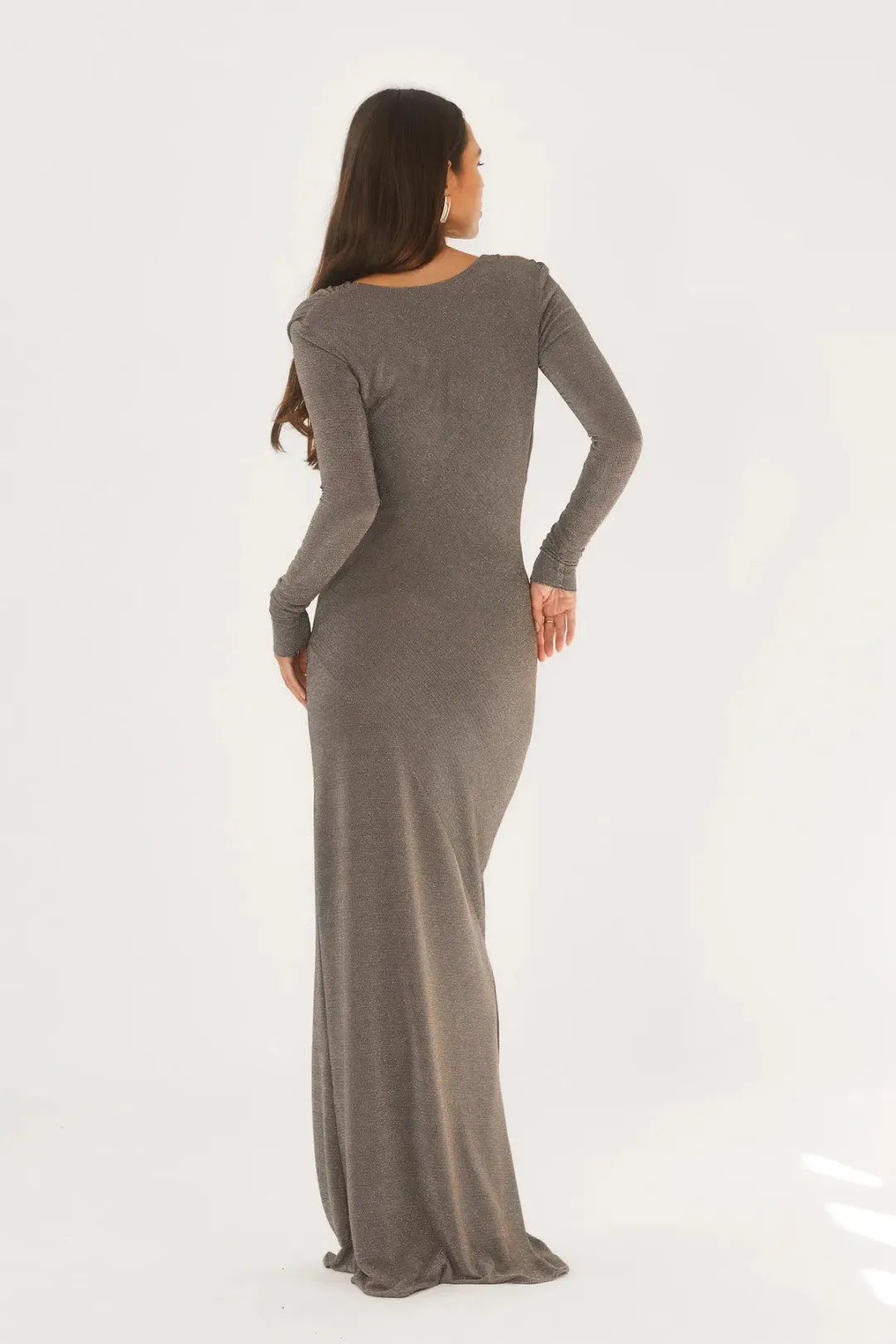 Arcina Ori Jen Dress Silver Size 8 for rent on The Volte - main image