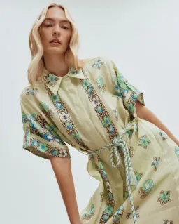 Alemais Velma Shirtdress Green Floral Size 8 for rent on The Volte - image 3