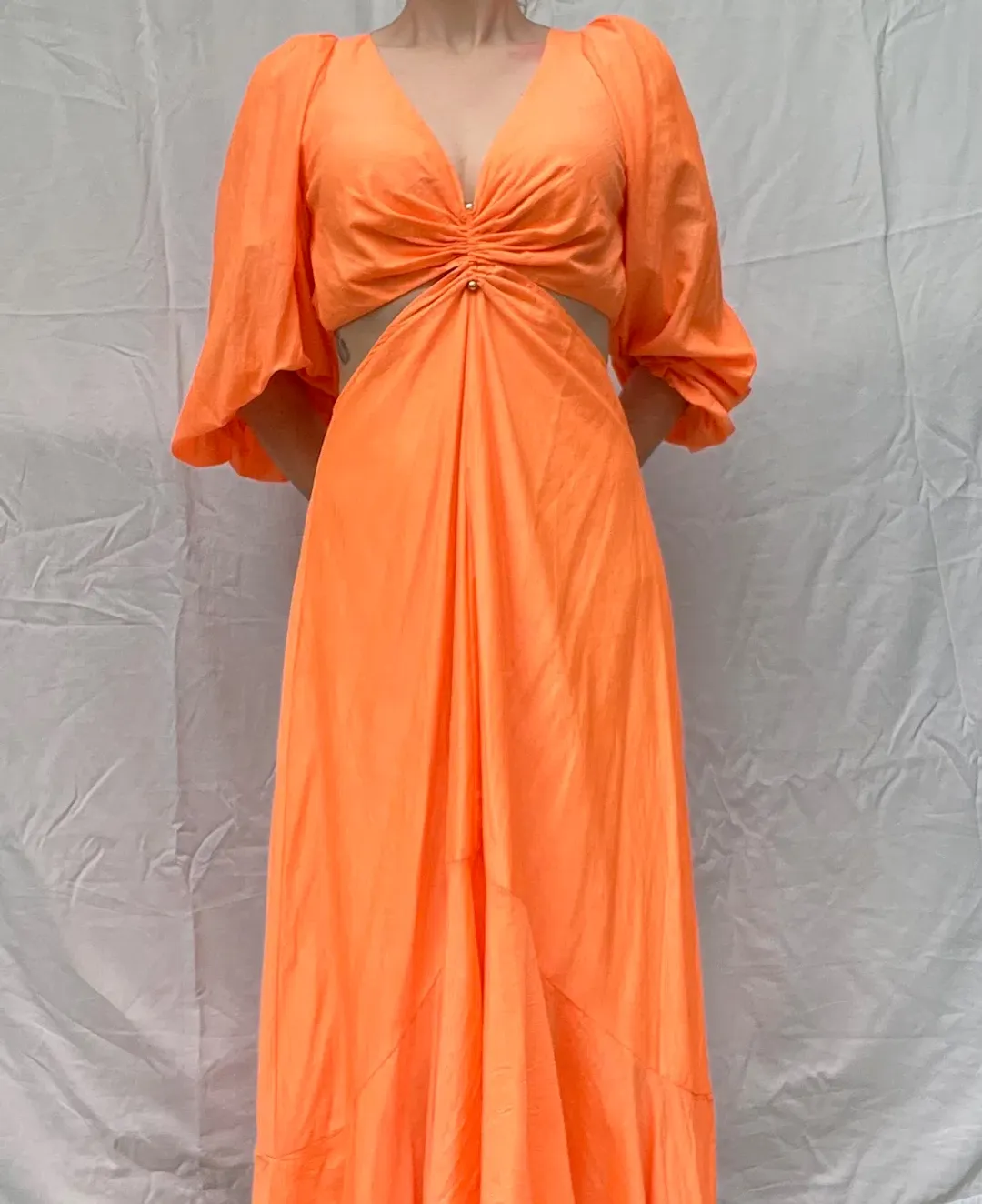 Sheike Bravo Maxi Dress Orange Size 10 for rent on The Volte - main image