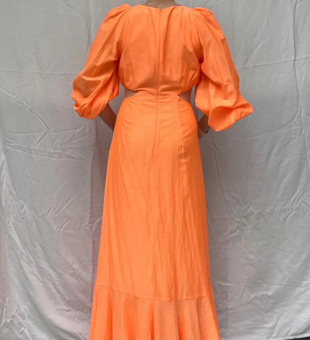 Sheike Bravo Maxi Dress Orange Size 10 for rent on The Volte - main image