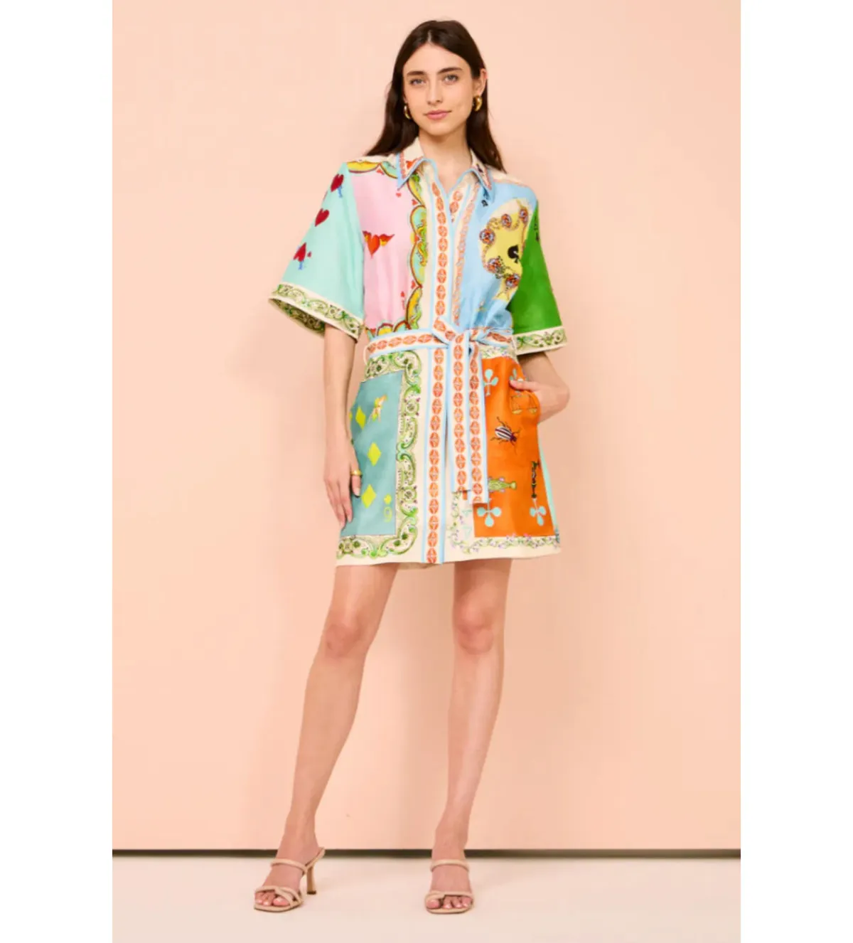 Alemais Rummy Mini Dress Multi Size 12 - Image 1