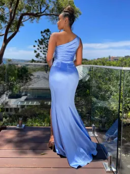 Nicoletta NBM1023 One Shoulder Dress Sky Blue Size AU 12 for rent on The Volte - image 3