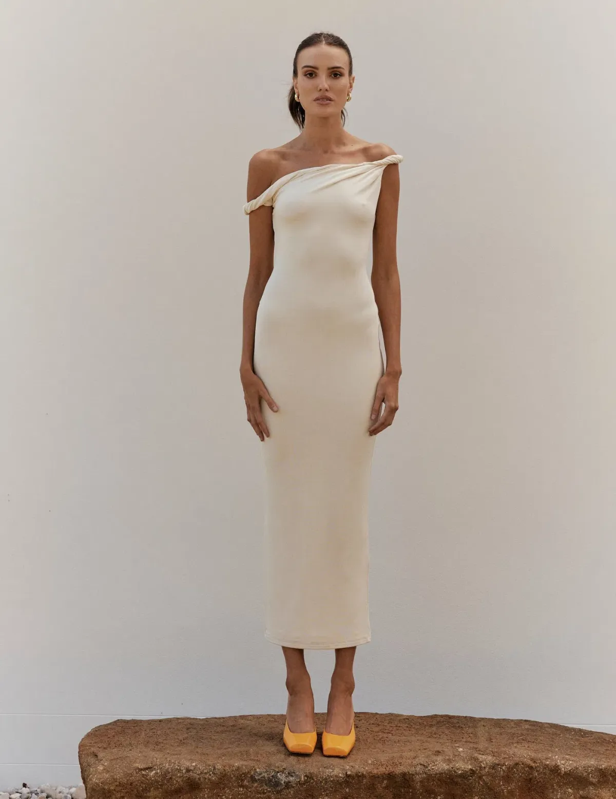 Johansen The Poppy Full Length Dress Cream Size S (AU 8) - Image 1