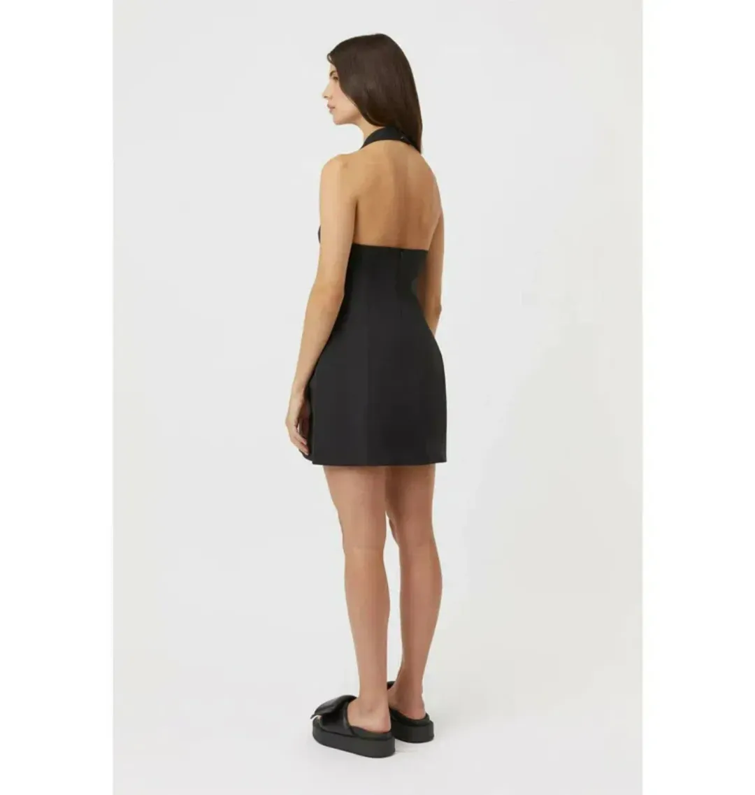 Camilla and Marc Petra Mini Dress Black Size AU 10 for rent on The Volte - main image