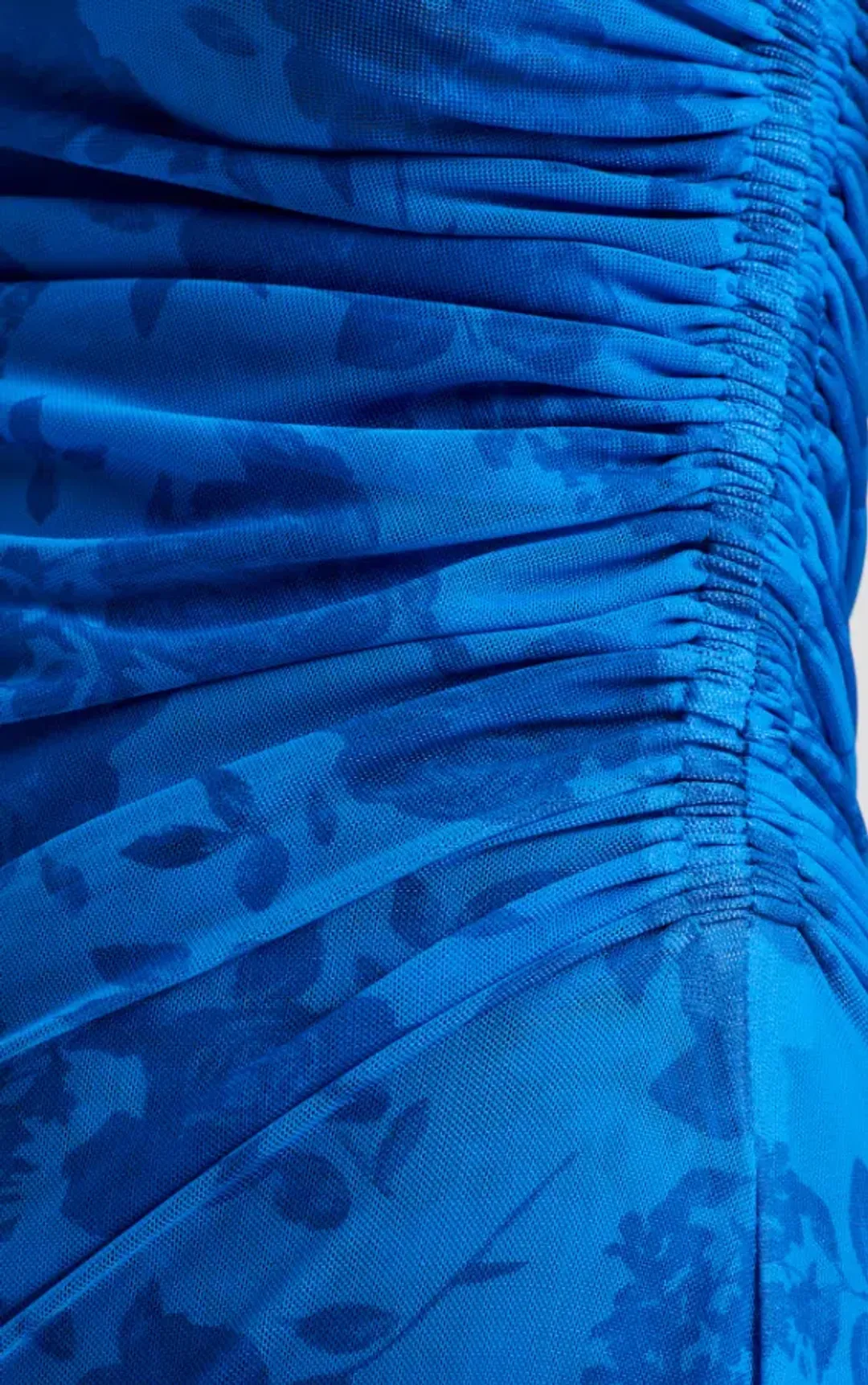 Scanlon Theodore Floral Lace Print Mesh Dress Blue Print Size 10 for rent on The Volte - main image