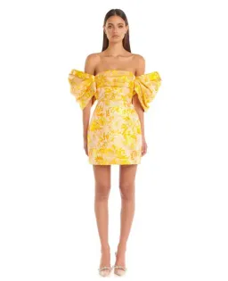 Eliya the Label Raquel Dress Floral Yellow Size 4 for rent on The Volte - image 1