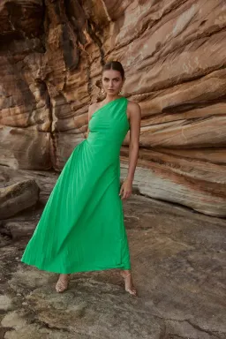 Sonya Moda Azalea Gown In Barcelona Green Size 6 for rent on The Volte - image 1