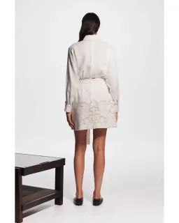 Alemais Pegasus Embroidered Mini Dress White Size AU 8 for rent on The Volte - image 5