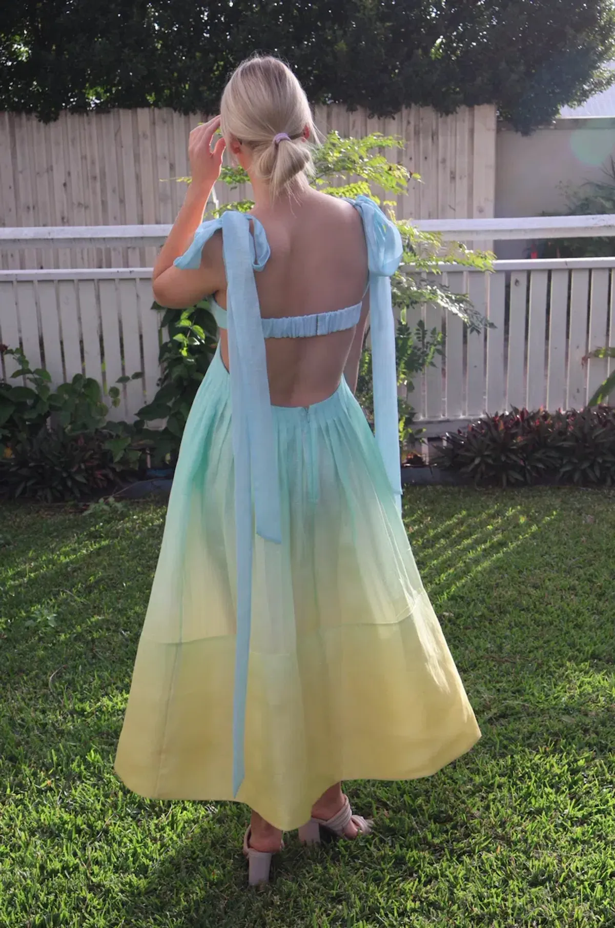 Zimmermann Oasis Bralette Dress Ombré Gown 0 / AU 8 - Image 5