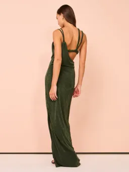 Tojha Alberta Dress in Pesto Size 8 for rent on The Volte - image 3