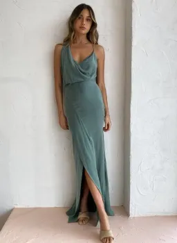 One Fell Swoop Muse Maxi Dress Viridian Size 12 for rent on The Volte - image 1