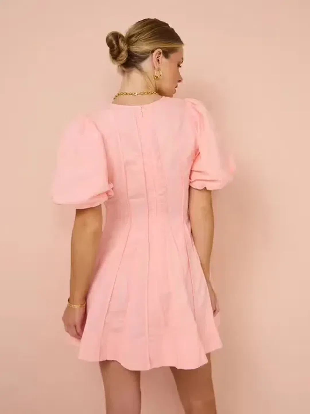 By Nicola Sea Loving Mini Dress Rockmelon Pink Size 10 for rent on The Volte - main image