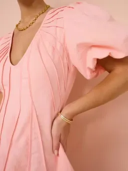 By Nicola Sea Loving Mini Dress Rockmelon Pink Size 10 for rent on The Volte - image 2