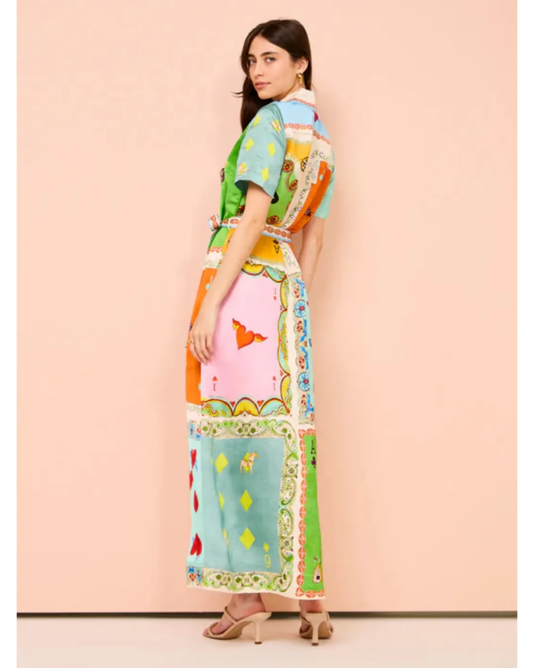 Alemais Rummy Shirt Dress Multi Size AU 16 for rent on The Volte - main image